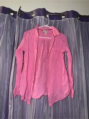 St. John's Bay Hot Pink Button-Up Shirt